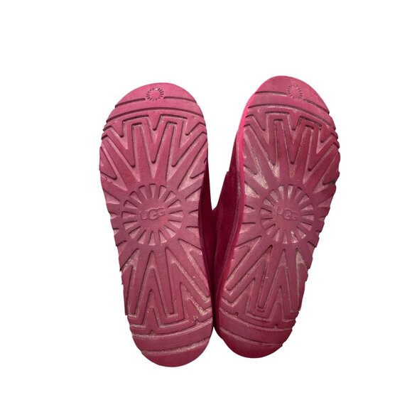 UGG Womens Red Tasman Chopd Suede Slip-On Mules Size 9 SKU 9024 - Picture 5 of 13